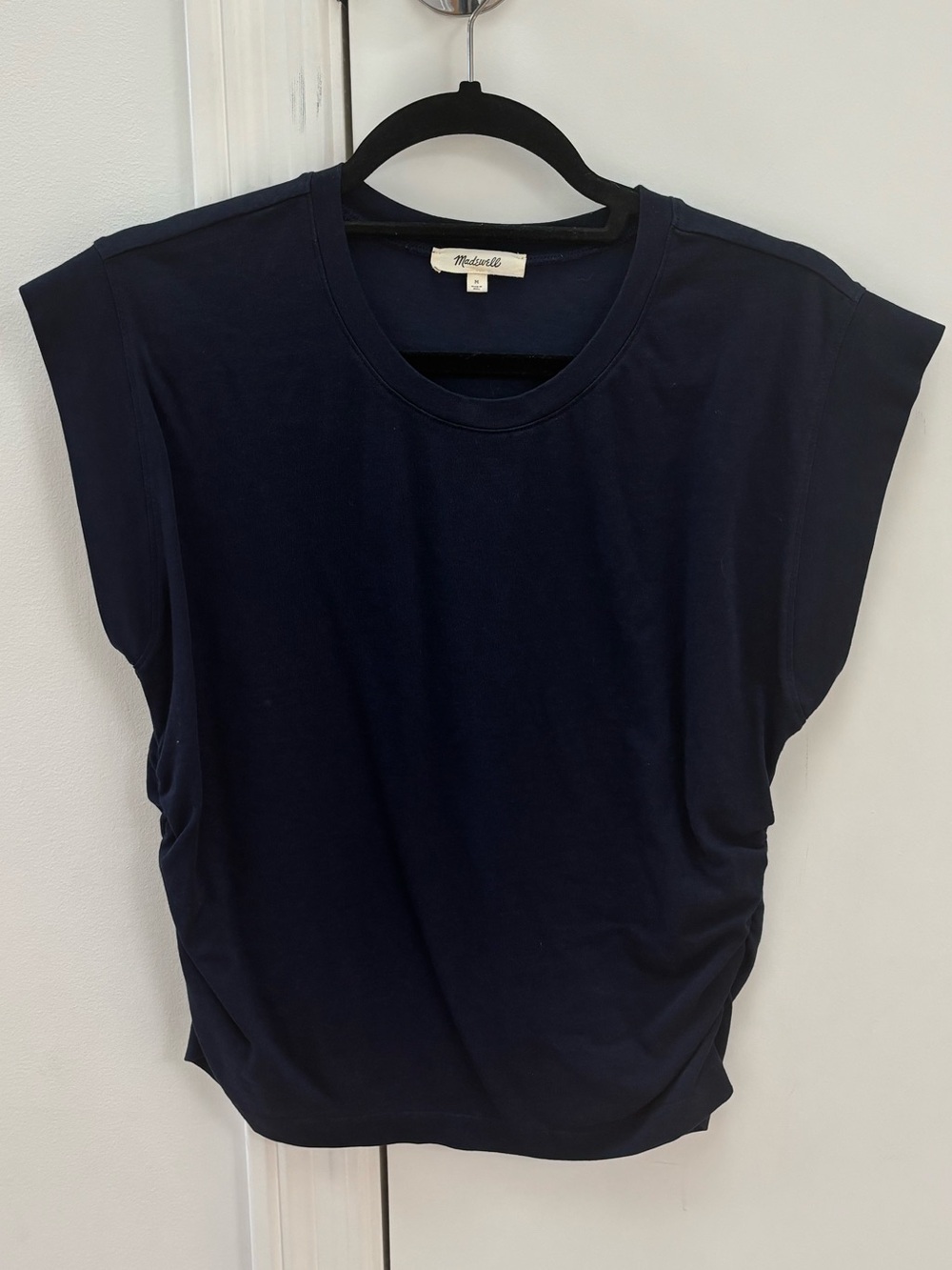 Madewell Women’s Navy Sleeveless Muscle Tee size M